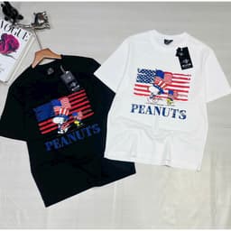 Áo thun Unisex Nam Nữ in hình PEANUTS, chất cotton 100% - BOONE - BNE00083 1