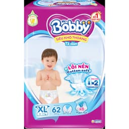 (MỚI)Tã dán Bobby size M 76miếng (6-11kg),S 80miếng (4-8kg)-siêu khô thoáng,thấm hút tốt 7