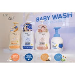 Sữa Tắm Gội BZU BZU Cho Bé 2in1 – Chiết Xuất Tự Nhiên, Làm Sạch Dịu Nhẹ, Dưỡng Ẩm Da Mềm Mịn Cho Trẻ Sơ Sinh hyhybaby 2