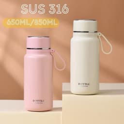Bình Giữ Nhiệt BOTTLE INOX 316 Dung Tích 650ML-850ML Giữ Nhiệt Nóng Lạnh Từ 6-8 Giờ 2