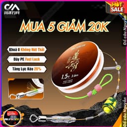 Trục câu đài không nút thắt Định kiếm Chuanze bản Vip tăng sức tải chuyên câu cá rô, chép, trắm 1