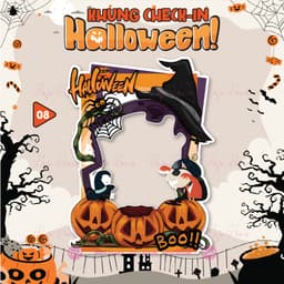 KHUNG CHECKIN CẦM TAY HALLOWEEN - HAFU HOUSE [01-30] 8