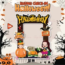 KHUNG CHECKIN CẦM TAY HALLOWEEN - HAFU HOUSE [01-30] 4