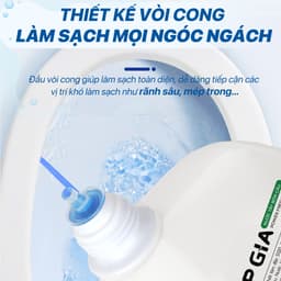 Nước tẩy bồn cầu Topgia 500ml hương Thông / Đào / Nho, thùng 4 chai tiết kiệm - Tạp hoá Gemgem 4