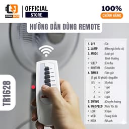 [ Chính hãng ] Remote điều khiển từ xa cho quạt Senko TR1628 TR1683 và DR1608 2