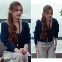 [Sẵn] Set Áo Khoác Nỉ Có Khóa Kéo Mũ Trùm Đầu Dáng Ngắn Phong Cách Triệu Lộ Tư Thu Đông Đi Đà Lạt Sang Chảnh Chali SD38 1