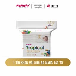 Combo 3 Gói Khăn Vải Khô Đa Năng Mamamy Tropical  An Toàn Cho Bé Sơ Sinh, Lau Mặt, Lau Tay 6