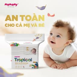 Combo 3 Gói Khăn Vải Khô Đa Năng Mamamy Tropical  An Toàn Cho Bé Sơ Sinh, Lau Mặt, Lau Tay 3