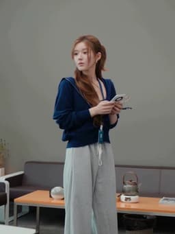 [Sẵn] Set Áo Khoác Nỉ Có Khóa Kéo Mũ Trùm Đầu Dáng Ngắn Phong Cách Triệu Lộ Tư Thu Đông Đi Đà Lạt Sang Chảnh Chali SD38 5