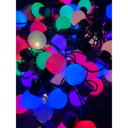 Dây đèn trang trí bóng trứng bi 5m 20 bóng đèn nhiều màu dài 5m chiếu sáng thích hợp decor cả trong nhà và ngoài trời 1