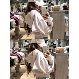 𝐄𝐍.𝐄𝐍 | Set Bộ Nỉ Nữ Hoodie Khóa Kéo Có Mũ + Quần Ống Suông Form Rộng, Bộ Thể Thao Nữ Phong Cách Hàn Quốc 7905  3