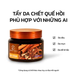 Tẩy Da Chết Body Toàn Thân Quế Hồi Cà Phê / Chanh Đào 380g (Mẫu Mới) 6
