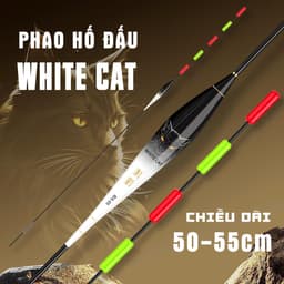 Phao hố đấu Mèo Trắng (White Cat) Tự cân chì Phao hố đấu câu ngày mã BX 1