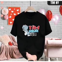 Áo thun Unisex Nam Nữ in chữ Tìm người yêu, chất cotton 100% - BOONE - BNE00104 3