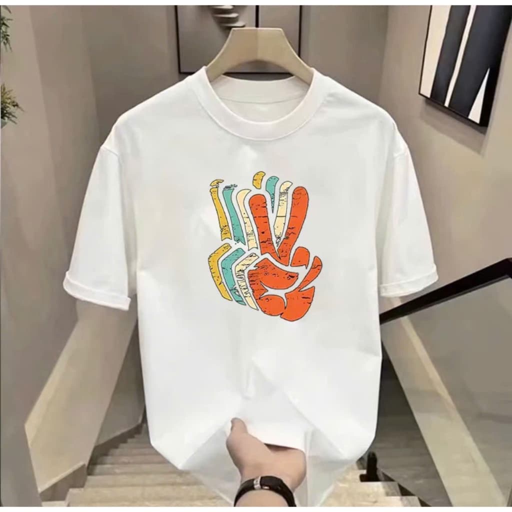 Áo thun Unisex Nam Nữ in hình BÀN TAY SAY HI, chất cotton 100% - BOONE - BNE00116