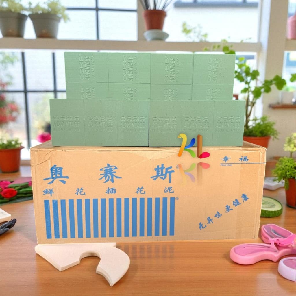 Xốp Xanh Hoa Tươi & Sáp Oasis Loại 1: Chất lượng hàng đầu cho nghệ thuật cắm hoa.