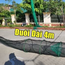 Dớn Chặn Tôm - Tép. Cao 1m4 - Ngang 7m -Đuôi 4m 5