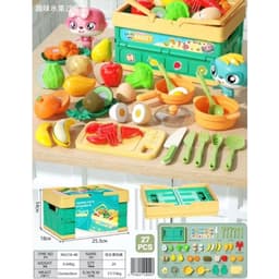 Đồ chơi cắt hoa quả - rau củ nhựa cho bé 7