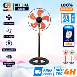 Quạt đứng Senko DCN1808 / DCN1801 75W, Quạt cây công nghiệp chính hãng gió mạnh bảo hành 24 tháng 1