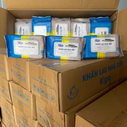 Thùng 10 gói khăn ướt Lau bếp đa năng 1 gói 80 miếng Siêu tiết kiệm AMIZIN 8