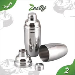 Bình Lắc Pha Chế Shaker Inox Zestty Dụng Cụ Bartender Chuyên Dụng (350ml - 550ml - 700ml - Boston) 5