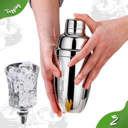 Bình Lắc Pha Chế Shaker Inox Zestty Dụng Cụ Bartender Chuyên Dụng (350ml - 550ml - 700ml - Boston) 8