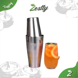 Bình Lắc Pha Chế Shaker Inox Zestty Dụng Cụ Bartender Chuyên Dụng (350ml - 550ml - 700ml - Boston) 7