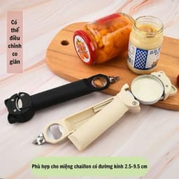 Dụng Cụ Mở Nắp Chai Lọ, Mở Nắp Hộp Đa Năng, Đồ Khui Hộp,Lon Bia 4