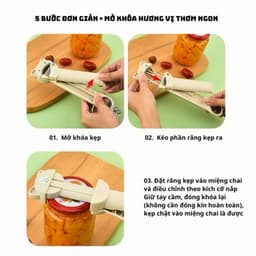 Dụng Cụ Mở Nắp Chai Lọ, Mở Nắp Hộp Đa Năng, Đồ Khui Hộp,Lon Bia 6