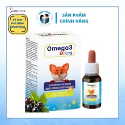 Omega 3 Drops nhập khẩu Ý- bổ sung Omega 3 DHA từ thực vật- hương vị cam chanh 1