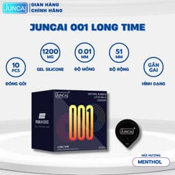 Bao cao su JUNCAI 001 Ultrathin Touch siêu mỏng, tăng cường lượng gel, chất lượng quốc tế Hộp 10c 3
