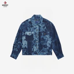 Áo Khoác 1 Lớp Jeans Nữ GENVIET JEANS Dáng Suông, Thời Trang, Thoải Mái 8792 7