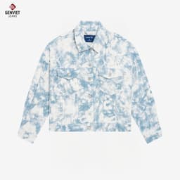Áo Khoác 1 Lớp Jeans Nữ GENVIET JEANS Dáng Suông, Thời Trang, Thoải Mái 8792 5