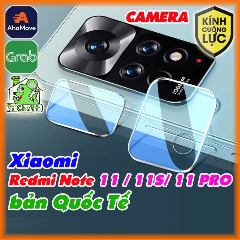 [Ảnh Thật] Kính CL Chống Trầy Camera Xia0mi Redmi Note 11/ Note 11S/ Note 11 PRO Quốc Tế Cường Lực 2.5D