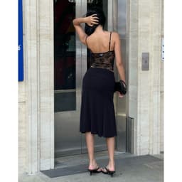 Lina Skirt - Chân váy thun midi đuôi cá cạp trễ Mythstudio 8