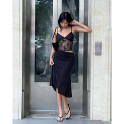Lina Skirt - Chân váy thun midi đuôi cá cạp trễ Mythstudio 7