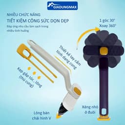 Bàn Chải Vệ Sinh Khe Hở Đa Năng Xoay 360 Độ, Cọ Chà Sàn Nhà Tắm, Bếp, Bồn Cầu Mini 3