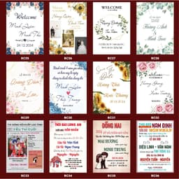 [Bảng Cổng Cưới 01] Bảng Cổng Cưới, Bảng Tên Dâu Rể, Bảng Welcome Trang Trí Đám Cưới 4