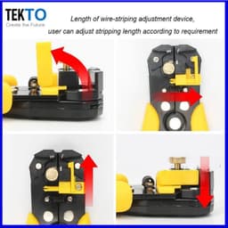 3 trong 1 Nhật Bản Kìm tuốt dây điện,Kìm tuốt tự động chuyên cắt, tuốt dây điện, bấm cos 3