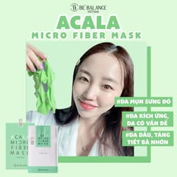 Mặt nạ vải vi sợi Giảm Mụn Acala Micro Fiber Mask 3in1 (1 hộp/ 10 cái) 3