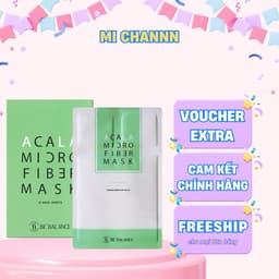 Mặt nạ vải vi sợi Giảm Mụn Acala Micro Fiber Mask 3in1 (1 hộp/ 10 cái) 1