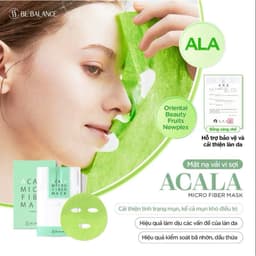 Mặt nạ vải vi sợi Giảm Mụn Acala Micro Fiber Mask 3in1 (1 hộp/ 10 cái) 4
