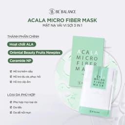 Mặt nạ vải vi sợi Giảm Mụn Acala Micro Fiber Mask 3in1 (1 hộp/ 10 cái) 5