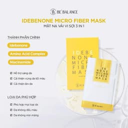 Mặt nạ vải vi sợi Idebenone Micro Fiber Vàng  Mask (1 hộp/ 10 cái) 5