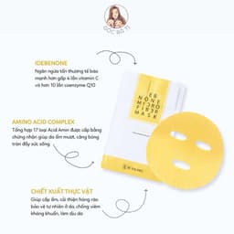 Mặt nạ vải vi sợi Idebenone Micro Fiber Vàng  Mask (1 hộp/ 10 cái) 4