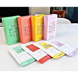 Mặt nạ vải vi sợi Idebenone Micro Fiber Vàng  Mask (1 hộp/ 10 cái) 7