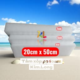 tấm xốp PE foam kích thước 20-50cm, độ dày 3/5/7cm, chất lượng cao 1