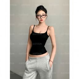 [XẢ KHO] Áo Hai Dây Nữ Basic Ôm Body Chất Cotton Lông Mịn Tôn Dáng JUSTDUN 6M (KÈM MÚT - 2 LỚP) 3