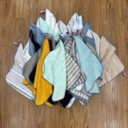 Khăn lau đa năng hàng xuất dư , bán theo cân cotton 100% 30x30cm, ,35x 68 cm... 4