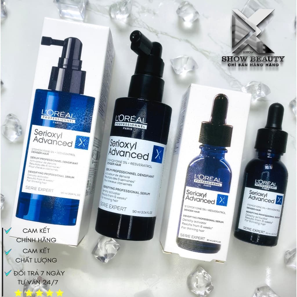 [ Chính Hãng ] Tinh Chất Xịt Mọc Tóc L'Oréal Professionnel Serioxyl Advanced - Dành Cho Tóc Thưa, Mảnh Rụng sera